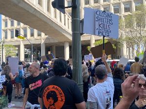 Protesting Closure of Animal Shelters by Mayor Bass